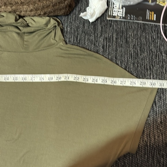 Olive Green Women's Hooded Top - Picture 10 of 10